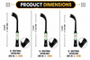 Bi-Directional Tapping Knife Dimensions